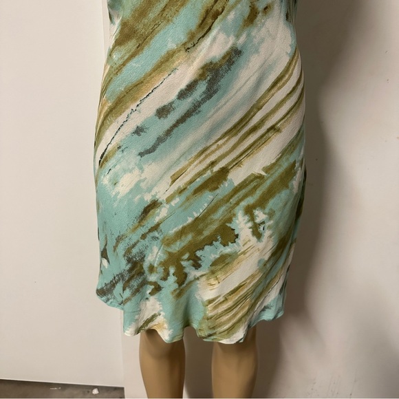 Cellecci FIGHT SONG DRESS Marble Print MINT Open Back Mini Size Medium - Picture 5 of 9